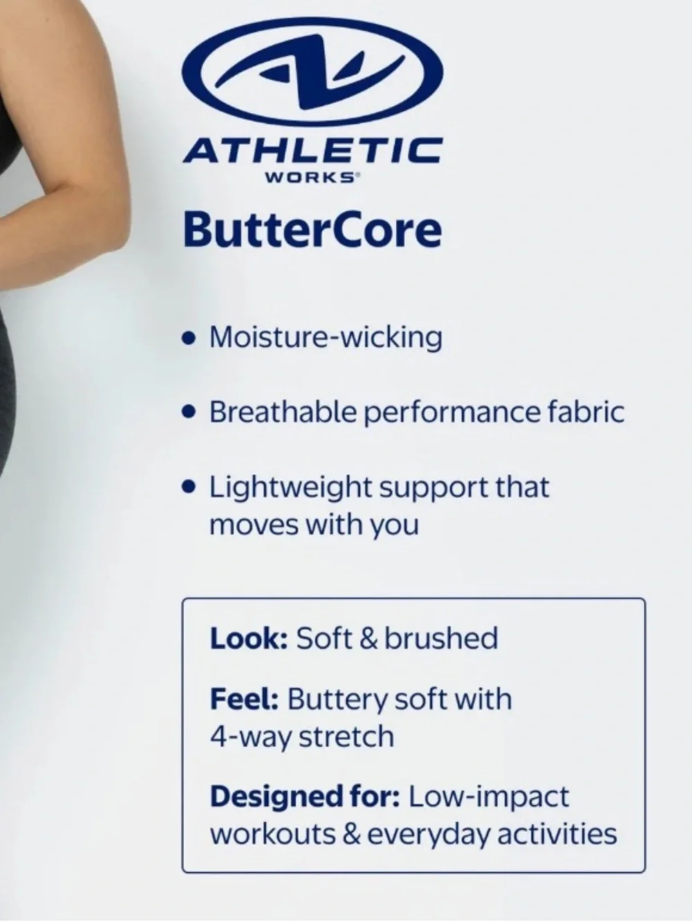 Athletic Works Women's ButterCore Compression Leggings with Drawstring Size M